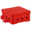 Simet 35346101 Sieninė dėžutė 85x40x85mm su integruotu kabelio sandarikliu, savaime užsifiksuojanti, be halogenų, FASTBOXiHOOK serija, IP54, NS6 35346101