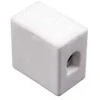 Simet 80721516 Porcelianinė srieginė jungtis, 10 mm, 1 bėgelio, balta, CPO-15A-1P 80721516