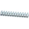 Simet 89089110 Termoplastinė srieginė gnybtų kaladėlė su poveržle, 4mm2, 12 bėgelių, skaidri LPA12-4 89089110