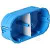 Simet Dvivietė instaliacinė dėžutė į gipso kartoną 139x68x45mm, 960 °C, IP20, mėlynos sp.