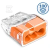Simet SCP3 plug-in greitoji jungtis - 3 takeliai 4mm 32A/450V - Perfect Quick connector - 100 vnt.
