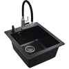 SINK SIMPLEXSQS100+MIXER+DISP Juodas