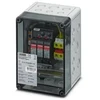 Viršįtampių ribotuvo dėžutė 1 MPPT / Phoenix-Contact / 1000DC / 1MPP-SPD-S / dėžutė 1 MPPT / 1182566 / Viršįtampių ribotuvas T1/T2 tipo sandariame (IP65) korpuse su išvadų įvadais (liaukų įvadais)