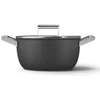 Smeg CSF2412BLM garnek daugiafunkcinis Juodas Aliuminio, Nerūdijantis plienas 5,4 l 24 cm