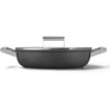Smeg DPF2812BLM garnek daugiafunkcinis Juodas Aliuminio, Nerūdijantis plienas 4,3 l 28 cm