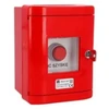 Spamel SP22-WC-01/OBC/A\./M 1R raudonas išsikišęs mygtukas OBC korpuse, nikeliuotas žiedas SP22-WC-01/OBC/A\./M
