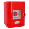 Spamel SP22-WC-11/OBC/A\. Iškilęs mygtukas 1Z 1R raudonas OBC korpuse, nikeliuotas žiedas SP22-WC-11/OBC/A\.