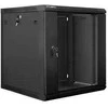 Rack tipo spintelė Lanberg WF01-6612-10B (12U; 635 mm / 600 mm / 600 mm; montuojama ant sienos; stiklinė; 19 colių; juoda)