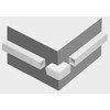 STASIŃSKI SP. Z O.O. Priedai elektros instaliacijos juostoms, išorinis kampas Baltas NZ 35x18 (1 vnt.)