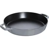 Staub ketaus keptuvė su dviem rankenomis - 34 cm, grafito