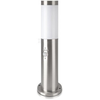 Pastatomas lauko šviestuvas V-TAC su judesio davikliu, E27, IP44, 45cm aukščio, satino nikelio spalvos