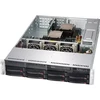 Supermicro CSE-825TQC-R802WB Juodas 2U SC825TQC SAS3 WIO korpusas su raudonu 800W maitinimo šaltiniu