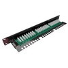 SX24L-5E-UTP-BK 19" patch panel Solarix 24 x RJ45 CAT5E UTP su listwą 1U