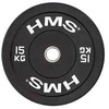 Olimpinis guminis svoris HMS BBR juodas - 15 kg