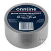 Onnline INTERNETINĖ JUOSTOS 48MM/25YD PILKAS VADAS