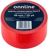 Onnline INTERNETINĖ JUOSTA 48MM/25YD RAUDONAS VADAS