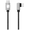 USB kabelis Techly USB-C - USB-C 2 m juodas-pilkas (ICOC MU2CC9-020-AL)