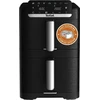 Tefal Easy Fry EY7568 Dvigubas 10 L Autonominės 2700 W Karšto oro gruzdintuvė Juoda