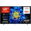TCL 98P8L QLED 98" 4K Ultra HD 144Hz „Google TV“ su „Dolby Atmos“ ir juodas