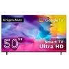 „Televizorius Kruger & Matz“ 50 colių UHD Google televizorius 5.0 DVB-T2/T/C H.265 HEVC