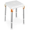 Timago Square shower stool Baltas - KING-STA-20