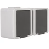 Timex Elektro Timex JANTAR Dvivietis lizdas su IP44 su pilku atvartu (GNt- 6J)