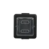Timex Elektro WNT-5J CZA LOFT Laiptų jungiklis n/t IP44 juoda /juoda gumuotas raktas/ WNT-5J CZA