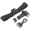 TROIKA ECO KNICKLICHT MICRO Juodas Hand prožektorius + Headband prožektorius SMD LED