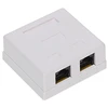 TST GNIAZDO KOŃCOWE RJ45-2G1/6 PODWÓJNE