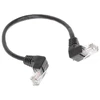 Goobay RB-LAN CAT 5e Jungiamasis laidas 1x 90 kampinis, U/UTP, juodas - Laido ilgis 0,25 m