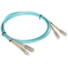 LANBERG šviesolaidinis laidas MM SC/UPC-SC/UPC dvipusis 2m LSZH om3 50/125 3.0mm aqua