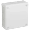 Tuščia ant paviršiaus montuojama dėžutė su 12 įvadų VIPLAST VP-51 Baltas IP55 118x118x46mm 051-01