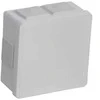 Tuščia ant paviršiaus montuojama dėžutė su 6 įvadais VIPLAST VP-02 click Baltas IP55 86x86x40mm 002-01