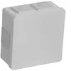 Tuščia ant paviršiaus montuojama dėžutė su 6 įvadais VIPLAST VP-02 click Baltas IP55 86x86x40mm 002-01