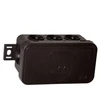Tuščia ant paviršiaus montuojama dėžutė su 8 įvadais VIPLAST V8 click Juodas IP54 80x45x41mm 038-05