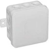 Tuščia ant paviršiaus montuojama dėžutė su 12 įvadų VIPLAST V5 click Baltas IP54 75x75x41mm 035-01