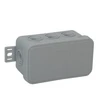 Tuščia ant paviršiaus montuojama dėžutė su 8 įvadais VIPLAST V8 click Pilkas IP54 80x45x41mm 038-03