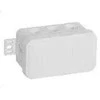 Tuščia ant paviršiaus montuojama dėžutė su 8 įvadais VIPLAST V8 click Baltas IP54 80x45x41mm 038-01