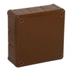 Tuščia ant paviršiaus montuojama dėžutė su 12 įvadų VIPLAST VP-51 RUDA IP55 118x118x46mm 051-02
