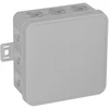 Tuščia ant paviršiaus montuojama dėžutė su 12 įvadų VIPLAST V7 click Pilkas IP54 100x100x41mm 037-03