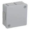 Tuščia ant paviršiaus montuojama dėžutė su 6 įvadais VIPLAST VP-22 Pilkas IP55 86x86x40mm 022-03