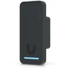 „Ubiquiti Compact“ – antros kartos NFC kortelių skaitytuvas ir išėjimo prašymo įrenginys, palaikantis durų atrakinimą ranka pamojuojant.