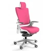 Unique Biuro kėdė Wau 2 BL401 audinys magenta/balta