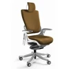 Unique Biuro kėdė Wau 2 BL408 khaki/baltos spalvos audinys