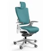 Unique Biurainis fotelis Wau 2 BL413 audinys tealblue/baltas