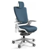 Unique Biuro kėdė Wau 2 BL414 audinys steelblue/baltas