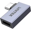 Unitek Adapteris USB-C į USB-C kampinis plokščias 40Gbps