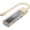 Unitek Hub dvikryptis USB C/USB A 5Gbps kremas