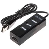 UNITEK Y-2140 juodas Unitek Hub 4x USB 2.0. mini, juodas, Y-2140