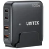 UNITEK Įkroviklis BIURKOWA GAN 100W 2XUSB-A 2XUSB-C Juoda